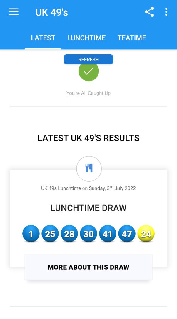 Lunchtime and Teatime is Ready Get your accurate numbers here!!!
✔️✔️✔️
Be among the winner 🏆🏆🏆
Regisration is still in progress 
Regisration+27632179817