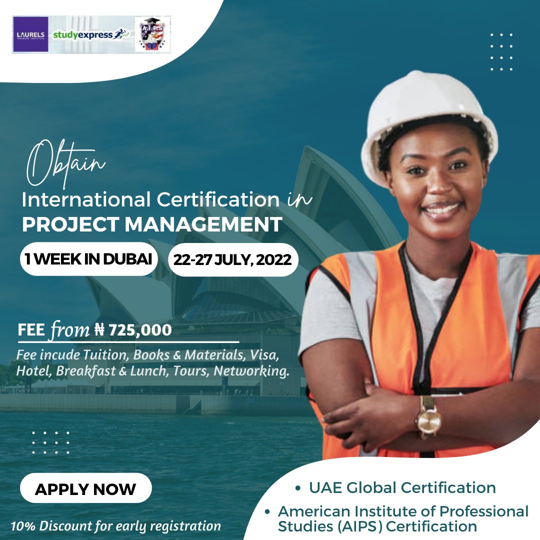 StudyexpressNG's tweet photo. This Project Management Course objective is to provide you with the required knowledge to get certified in Project Management. This Certification Training is based on the Project Management Framework laid out by the International Project Management Institute. This is a https://t.co/LO6vBs1em3