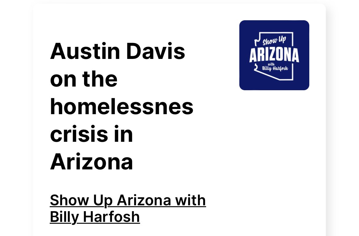 I joined <a href="/BillyHarfosh/">Billy Harfosh</a> in the <a href="/iHeartRadio/">iHeartRadio</a> studio to talk on <a href="/999KEZ/">99.9 KEZ</a> about homelessness in AZ, mental health, my poetry, and how the key to progression is togetherness and actively working to take care of each other. Check out our conversation below ❤️

spreaker.com/user/9808573/a…