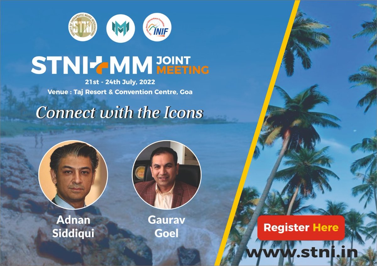 Introducing the Faculty for STNI + MM Joint Meeting, 2022.

Last 6 Days to Register before spot charges apply! 
Visit the link in Bio
#STNI #STNIMM2022 #neurology #neuroradiology #interventionalneuroradiology #neurosurgery #radiology #neurointerventionalradiology