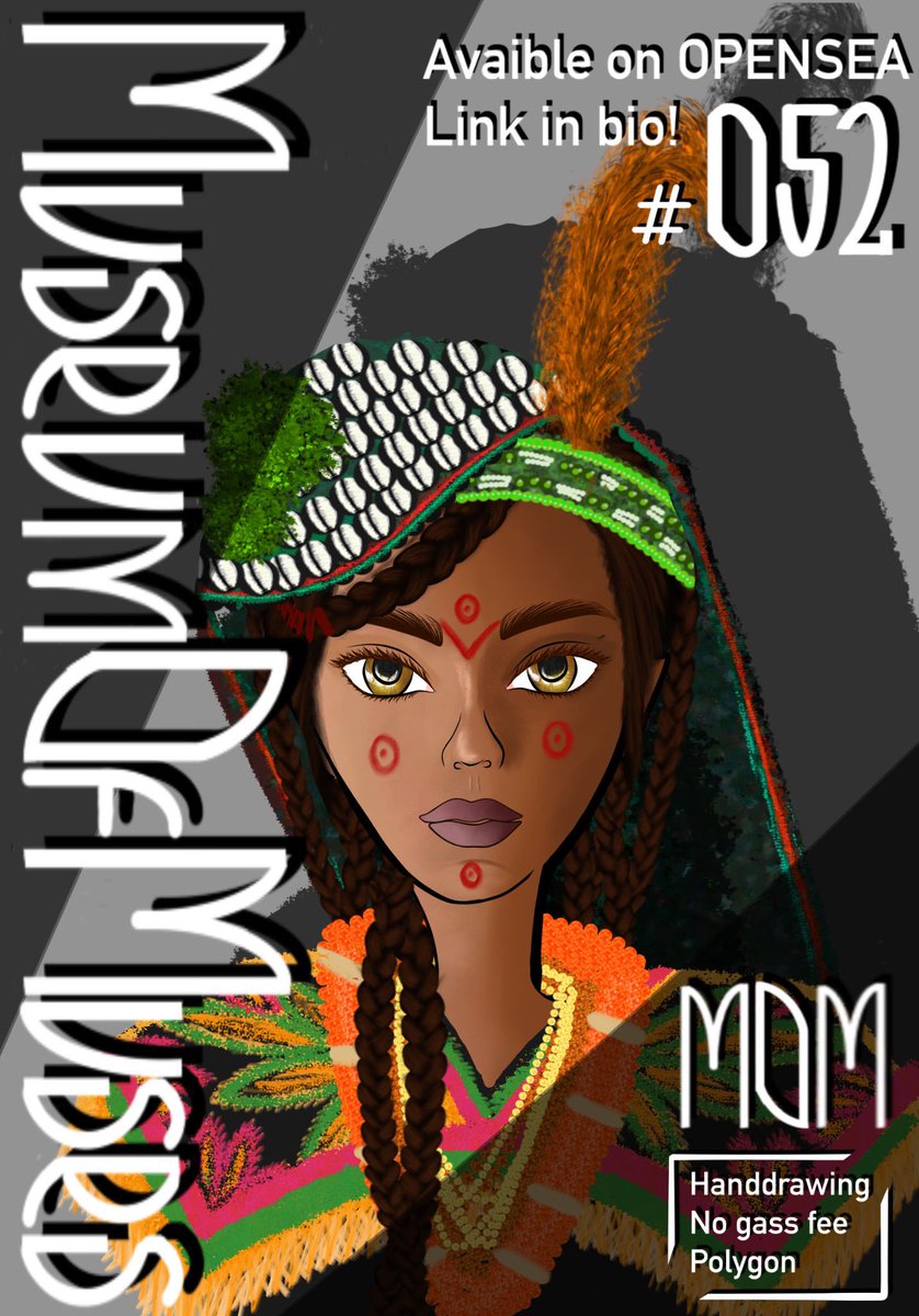 munus_nft's tweet image. ☀️☀️☀️ Hi everyone! #GM 

Muses from all over the world!
Where are they from?
Let's get the predictions...
&amp;amp;
Follow us ⬇️

📍 opensea.io/MuseumOfMuses
✍🏻Unique hand made #NFTs
🧩1/1 Original-Super rare
💎Fp: 0,005 #eth #polygon
💰93 minted-17 Sold

#NFTCommunity #nftcollectors