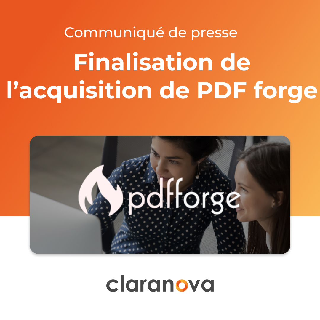 claranova_group's tweet image. [#Communiqué] bit.ly/3OZVHSb
Claranova confirme l’acquisition de l’éditeur de logiciels allemand PDF forge. Ce rapprochement avec PDF forge, avec ses marques positionnées sur les segments B2C et B2B, permettra à la division Avanquest d’élargir son offre de solutions PDF.