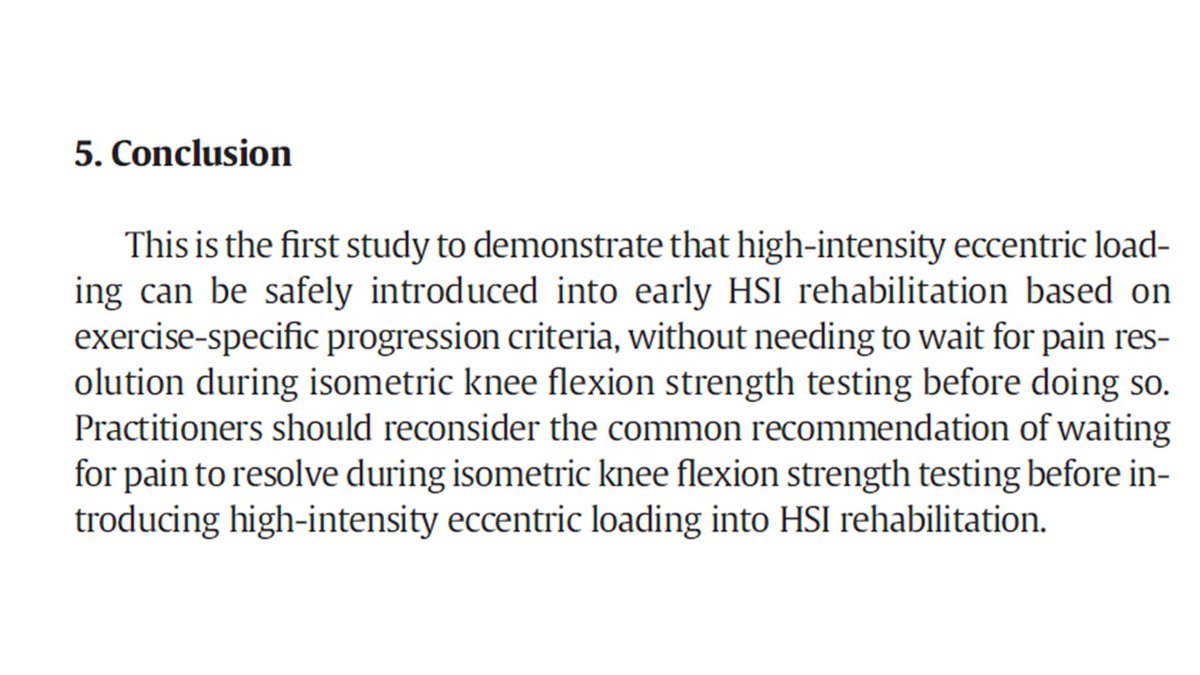 Our latest publication in <a href="/_JSAMS/">JSAMS</a>  "Early introduction of high-intensity eccentric loading into hamstring strain injury rehabilitation" is now FREE to download for the next 50 days via the link below:

authors.elsevier.com/a/1fLzM57UJnKa…