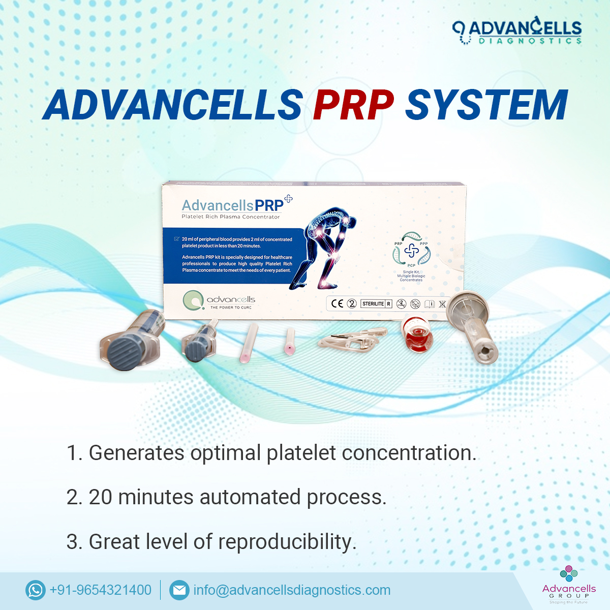 AdvancellDiagno's tweet photo. Advancells Diagnostics #PRPKit guarantees you easy and validated high-yield platelets isolation for #PRPtherapy.
Connect with us at info@advancellsdiagnostics.com to place an order.
#prptreatment #plateletrichplasma #diagnostics #healthcare #healthproducts #skincare #antiaging https://t.co/QafNa6GQPc