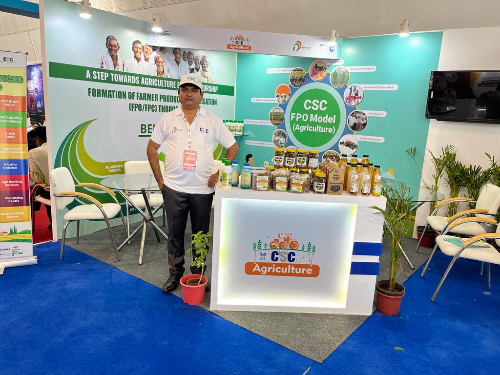 Glimpse from Digital India anniversary celebration event happening in Gandhinagar Gujarat. A stall of CSC FPO model, backbone of the Agriculture department of CSC , has been set up with all its activities.

<a href="/dintya15/">dinesh tyagi Retd IAS</a> <a href="/sanjaykrakesh/">Sanjay K Rakesh</a> <a href="/PrabalSingh150/">Prabal Pratap Singh</a> 

#CSCFPO
#CSCAgriculture
