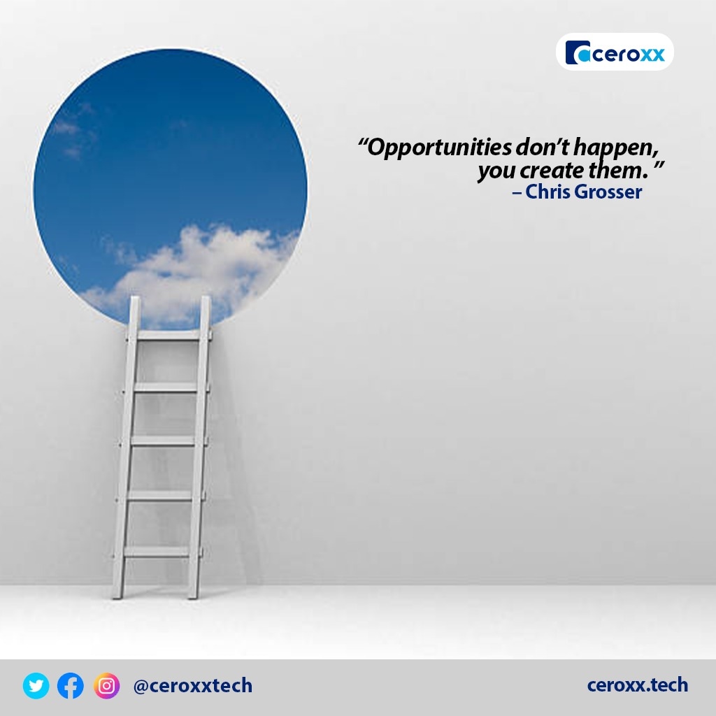 ceroxxtech's tweet photo. Opportunities don’t happen, you create them. 

#ceroxx #opportunities #mondayquoteoftheday #motivationalquoteoftheday https://t.co/G6ATSO61eV