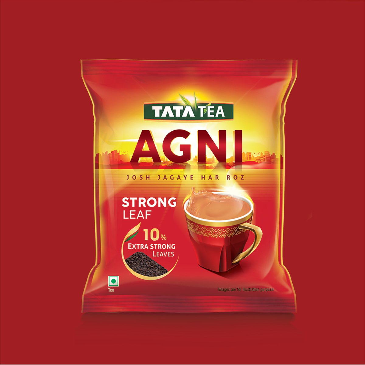 icarus_blr's tweet photo. With Tata Tea Agni, the challenge was a tricky one. Contemporize a brand that’s looked the same for a decade, while bringing in a new story of awakening. Our design with a large brand identity looming over the horizon &amp; the sun shining through managed to achieve all that &amp; more. https://t.co/KDrG7qnMvd