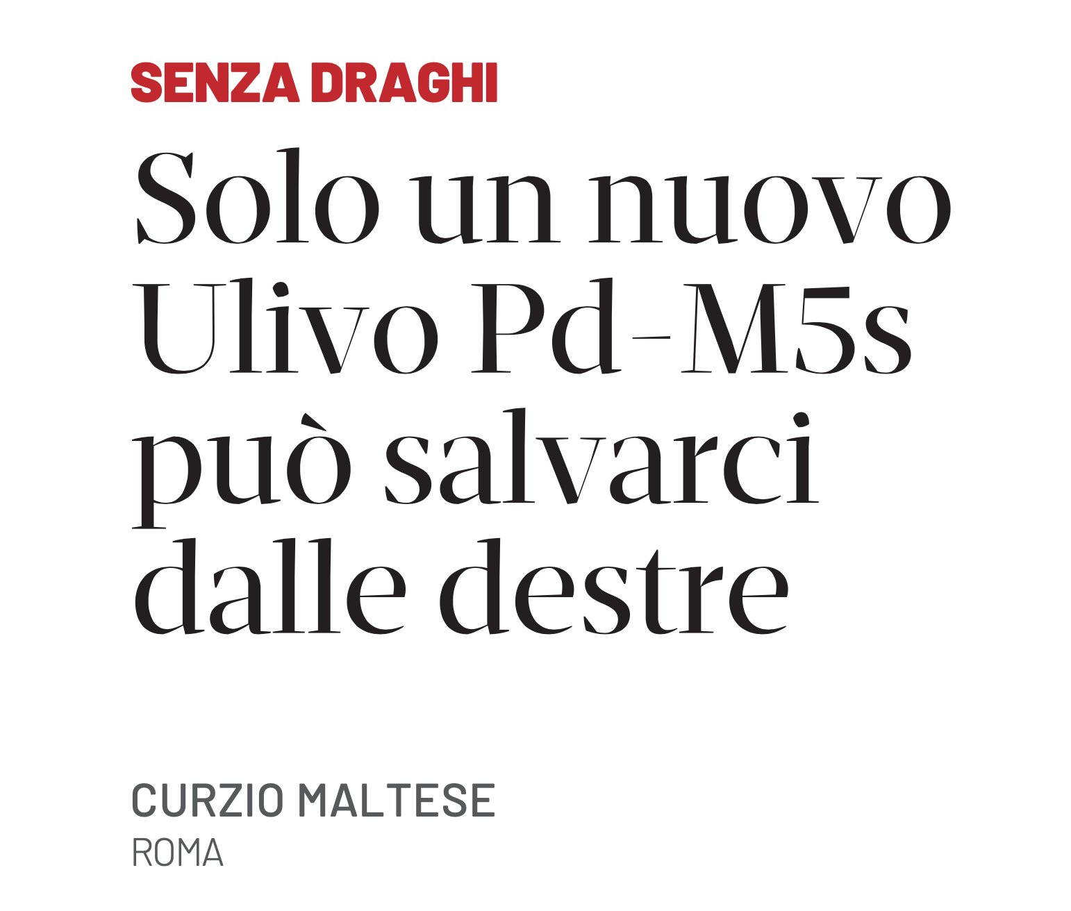 Curzio Maltese (curziomaltesetw) / Twitter