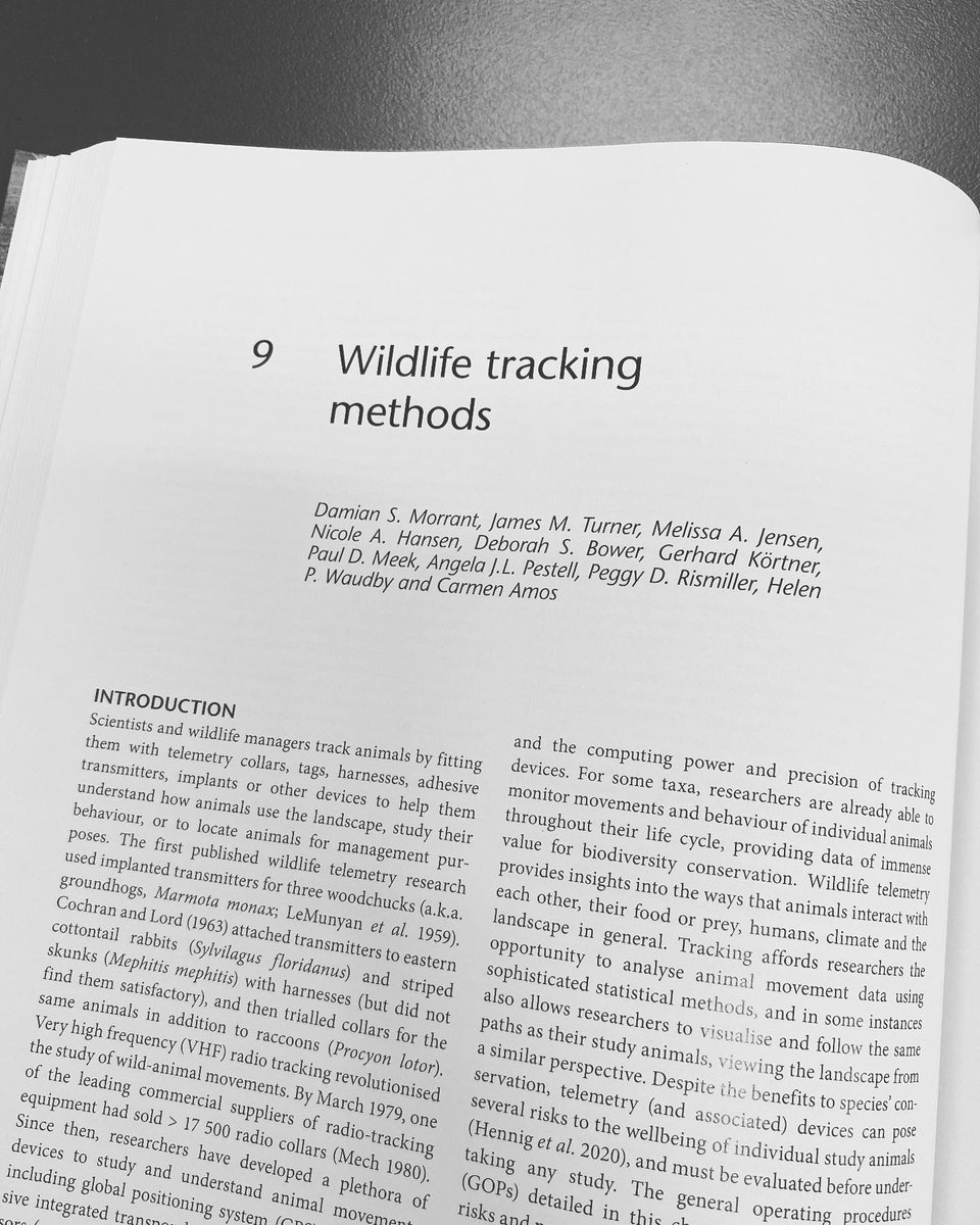 Melissa Jensen (@melissajensen_) on Twitter photo NEW BOOK: ‘Wildlife Research in Australia: Practical and Applied Methods’ was published last week. I’m proud to have contributed to the #Research Methods section, co-authoring two chapters on ‘#Wildlife Marking Methods’ and ‘Wildlife Tracking Methods’ 📚 publish.csiro.au/book/7964/ NEW BOOK: ‘Wildlife Research in Australia: Practical and Applied Methods’ was published last week. I’m proud to have contributed to the #Research Methods section, co-authoring two chapters on ‘#Wildlife Marking Methods’ and ‘Wildlife Tracking Methods’ 📚 publish.csiro.au/book/7964/