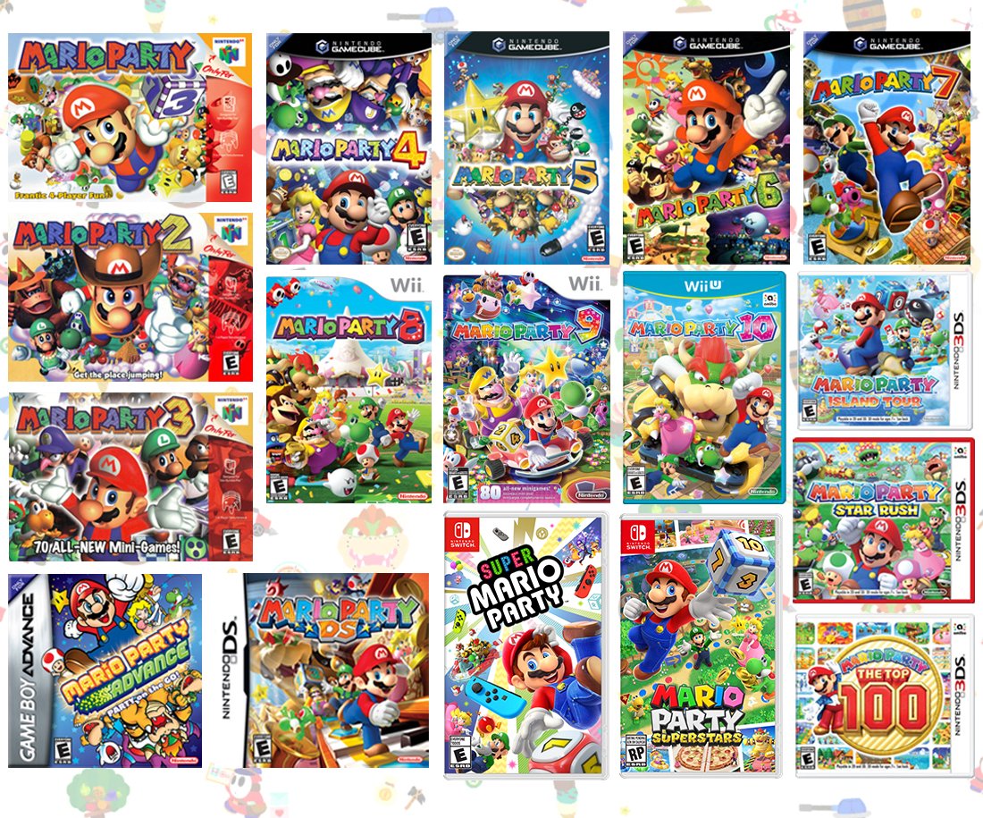 Super Mario Party Games All Characters 