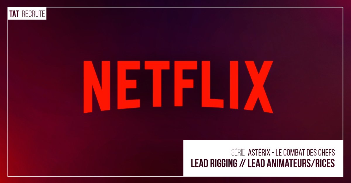 tatprodofficial's tweet image. TAT studio #recrute pour renforcer son équipe  sur le projet de série #Astérix avec @NetflixFR et réalisé par Alain Chabat. Rejoignez nos équipes !
➡️ Un Lead Rigging
tatprod.com/jobs-lead-rigg…
➡️ Des Lead Animateurs/rices
tatprod.com/jobs-acdc-lead…
Partagez / Postulez 😉