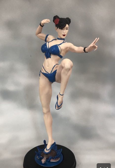 ヤフオクですんごいチュンリーフィギュア出てた…海賊品ガレキを買ってはみたけどえげつないクオリティだったんだろうなと察する 