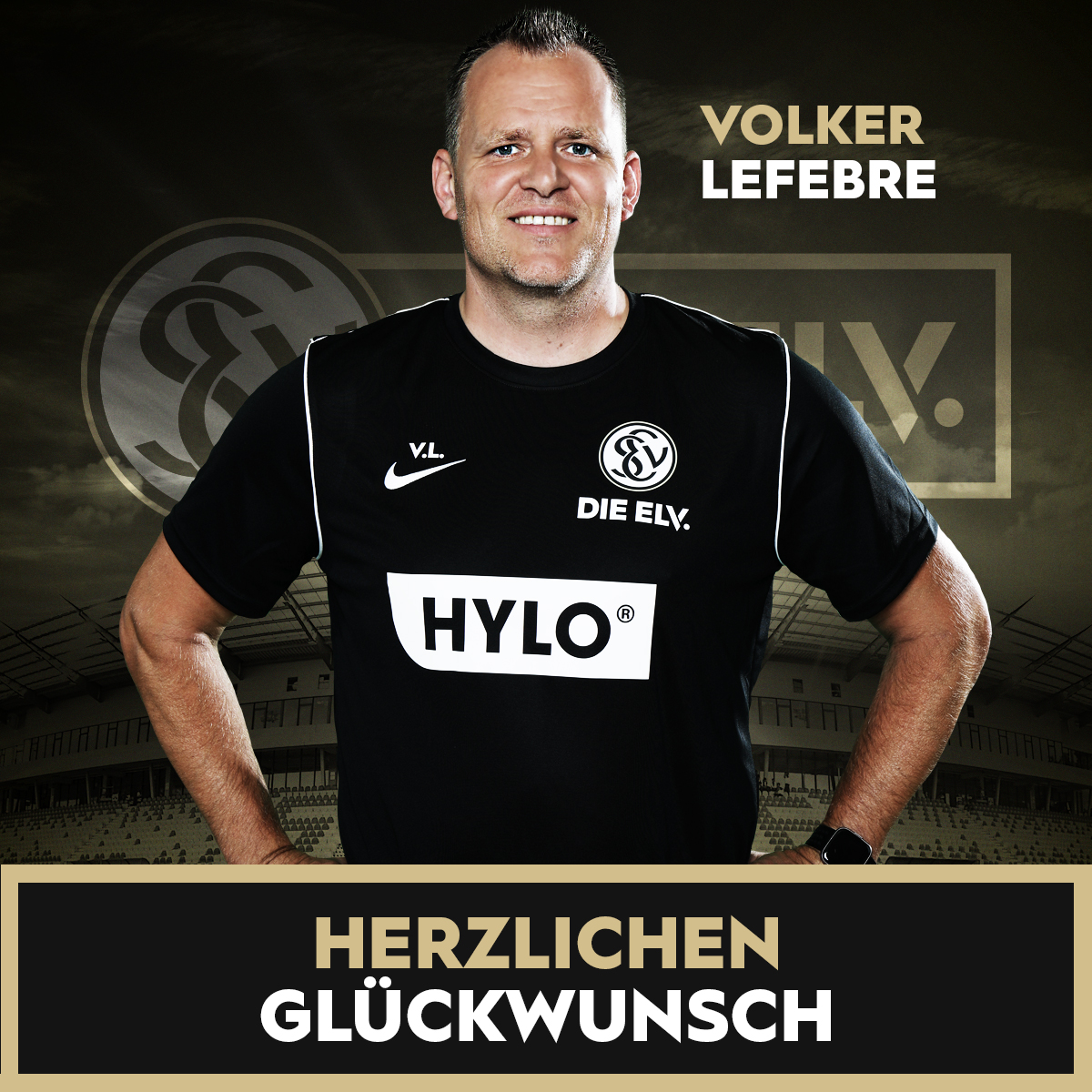 SV07Elversberg's tweet photo. Happy Birthday! 🥳 Unser Betreuer Volker #Lefebre feiert heute seinen 43. Geburtstag! ⚫️⚪️ Wir gratulieren herzlich und wünschen alles Gute, viel Glück, Gesundheit und Freude im neuen Lebensjahr! 🍀💪😁
#DieElv #UnsereElv #NurDieSVE https://t.co/Yi07TbOnrs