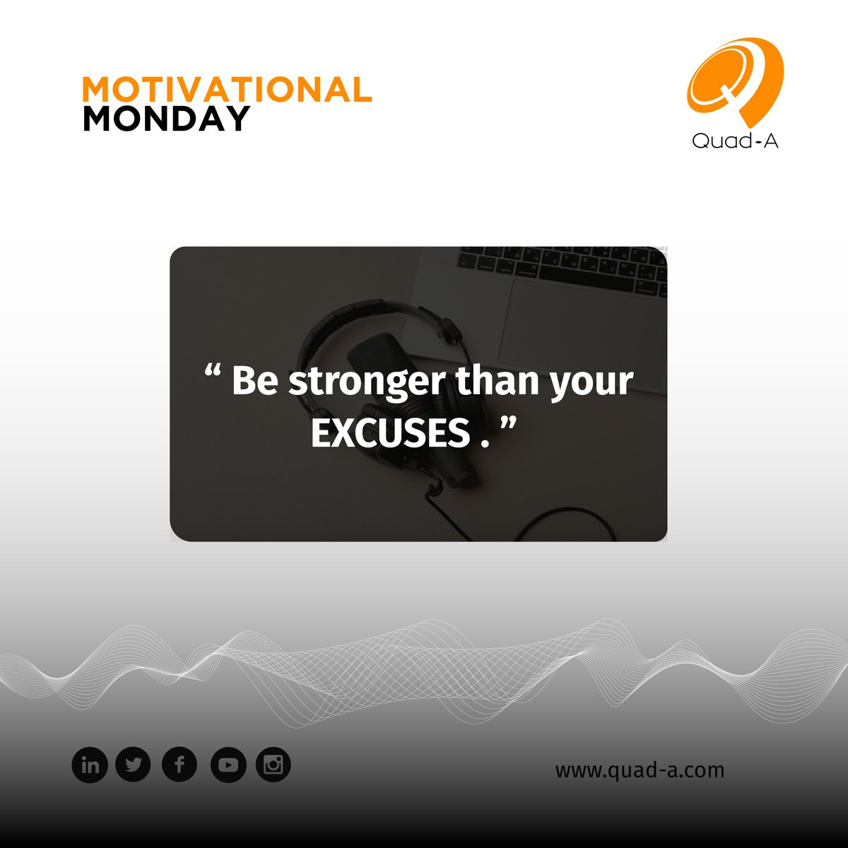 QuadArecords's tweet photo. New week , new goals, no excuses!

Have a great week ahead.
#motivationalmonday #rebrandingAfricathroughsound https://t.co/xfwqvV8Eo2