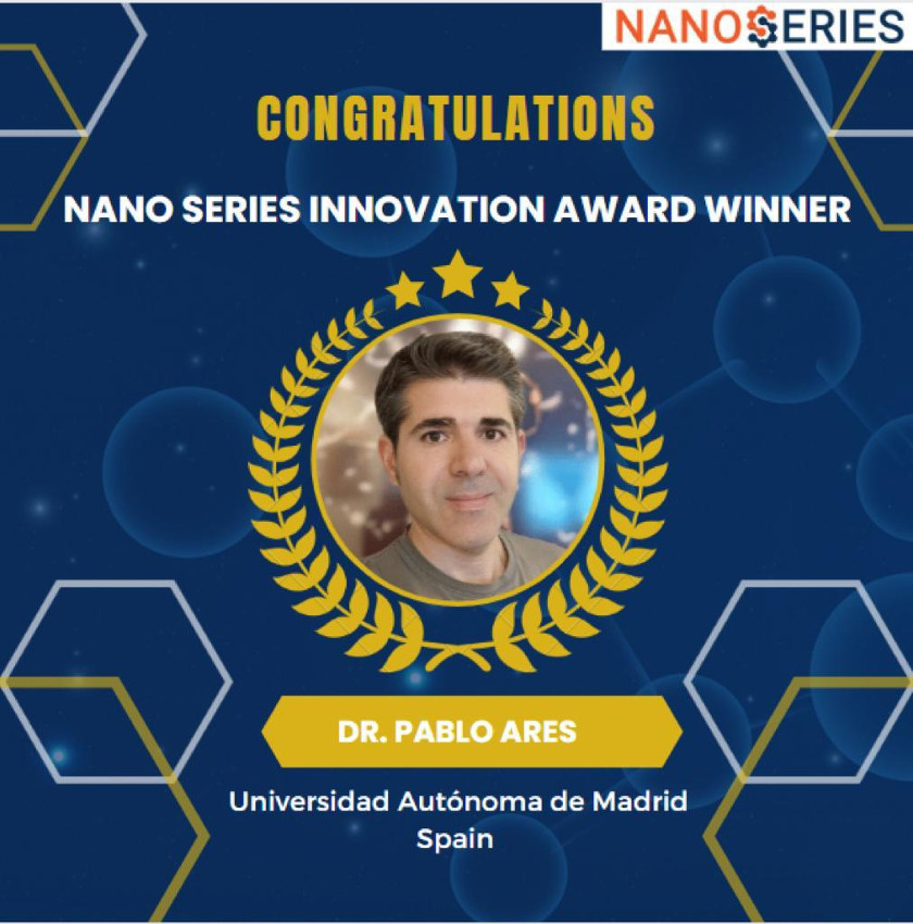 IFIMAC - Condensed Matter Physics Center (@ifimacuam) on Twitter photo Pablo Ares has been recently recognized with a "NanoSeries Innovation Award" "for his thought-provoking presentation on "Study of Few-Layer Antimonene Electrical Properties by Scanning-Probe-Assisted Nanowire Circuitry"». <a href="/UAM_Madrid/">UAM Autónoma Madrid</a> <a href="/CienciasUAM/">Facultad de Ciencias</a> <a href="/fmcatuam/">FMC@UAM</a> <a href="/INC_UAM/">Instituto N. Cabrera</a> <a href="/SOMM_alliance/">SOMM alliance</a> Pablo Ares has been recently recognized with a "NanoSeries Innovation Award" "for his thought-provoking presentation on "Study of Few-Layer Antimonene Electrical Properties by Scanning-Probe-Assisted Nanowire Circuitry"». <a href="/UAM_Madrid/">UAM Autónoma Madrid</a> <a href="/CienciasUAM/">Facultad de Ciencias</a> <a href="/fmcatuam/">FMC@UAM</a> <a href="/INC_UAM/">Instituto N. Cabrera</a> <a href="/SOMM_alliance/">SOMM alliance</a>