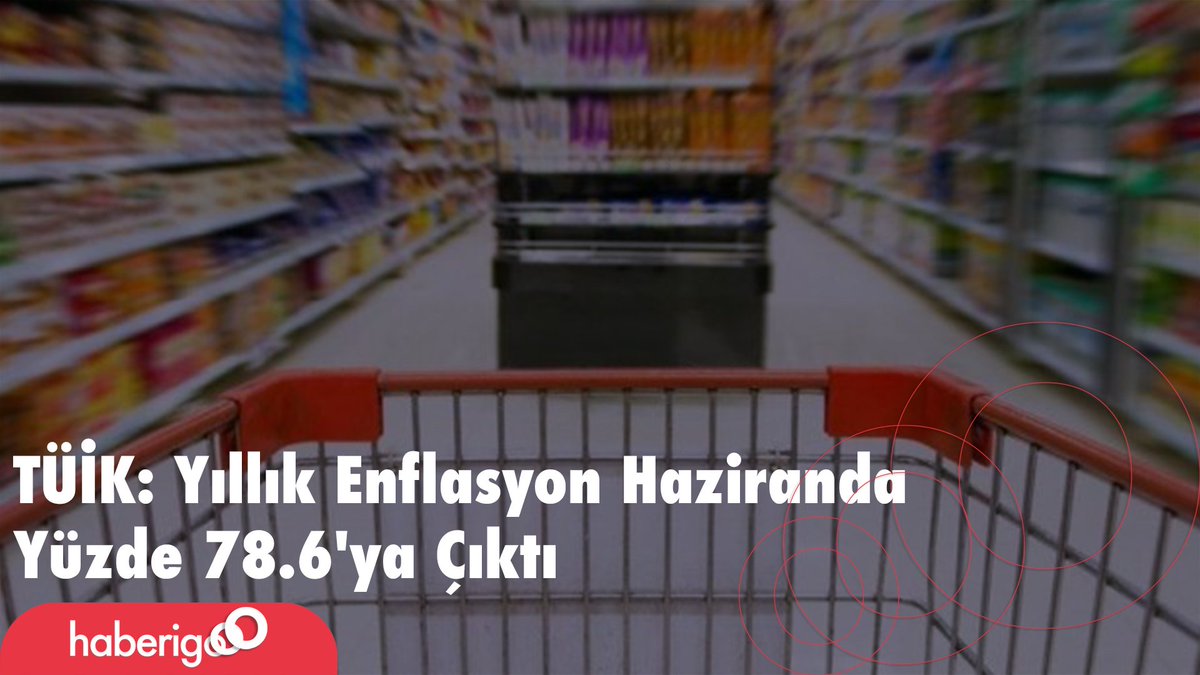 wwpressco's tweet photo. TÜİK: Yıllık Enflasyon Haziranda Yüzde 78.6'ya Çıktı
https://t.co/NSwBXf5eaC https://t.co/cWTYYGdI9C