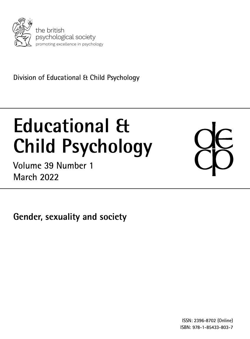 ⭐️ The Educational and Child Psychology edition on gender, sexuality and society is now open access until the end of July 📄 

Find your copy here: shop.bps.org.uk/educational-ch…