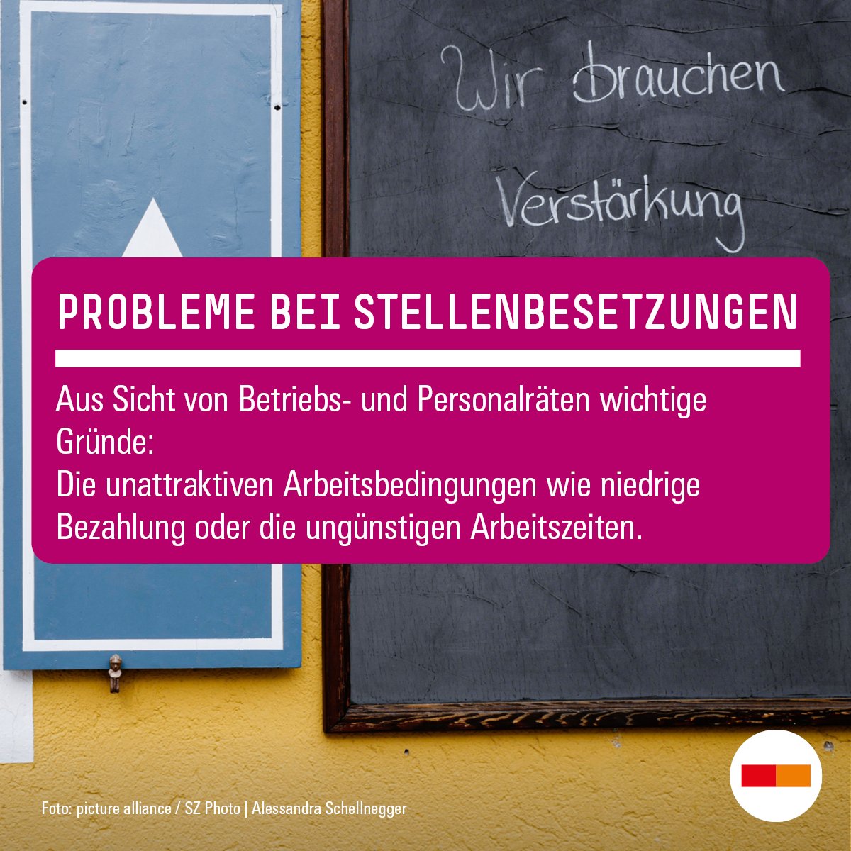 #Fachkräftemangel & Probleme bei Stellenbesetzungen: Laut einer Befragung unter Betriebs- & Personalräten sind wichtige – und eher selten genannte – Gründe dafür oft unattraktive #Arbeitsbedingungen wie niedrige Bezahlung oder ungünstige #Arbeitszeiten:
boeckler.de/de/pressemitte…