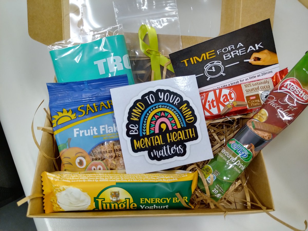 This week we are celebrating #CORPORATEWELLNESSWEEK at #FS! Each employee received a goodie box with #wellness treats 😀 #becausewecare #fsculture #physicalhealth #MentalHealthAwareness
