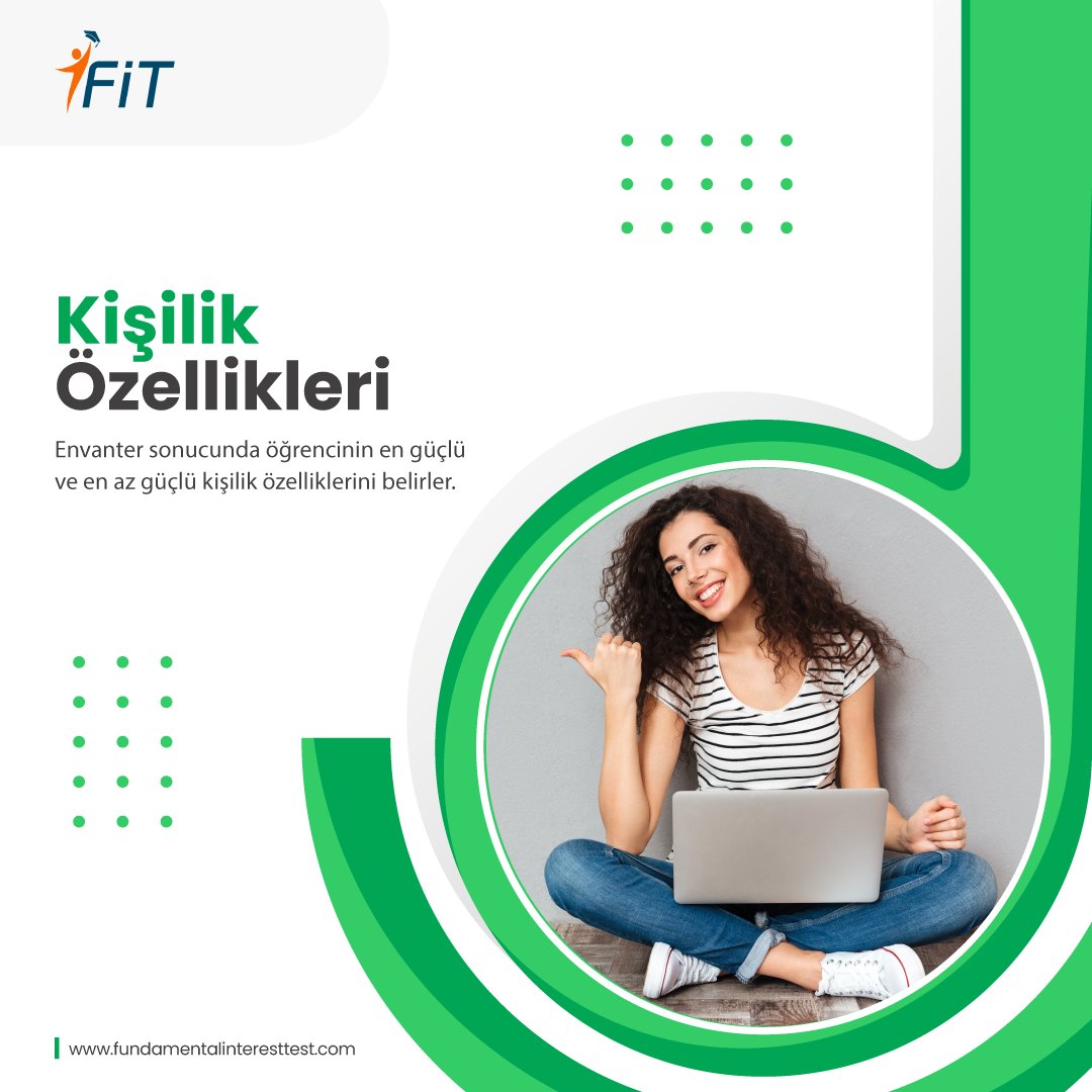 Mesleki Analiz Testi FiT ile öğrencinin en güçlü ve en az güçlü özellikleri tespit edilerek kendini daha iyi tanımasına katkı sağlanabilir.
fundamentalinteresttest.com
#fit #fundamentalinteresttest #tercihdönemi #tercihdanışmanlığı #lise #universite #yks #ayt #tyt #kariyer #meslekler