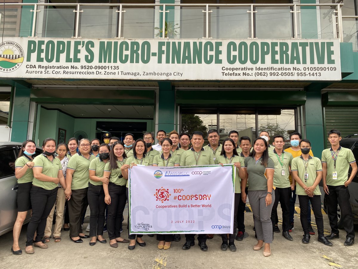 Our fellow co-operators from People's Micro-Finance Cooperative from Zamboanga City, have shown their solidarity with the worldwide co-op movement in celebrating the 2022 #CoopsDay.
#CoopsBuildABetterWorld