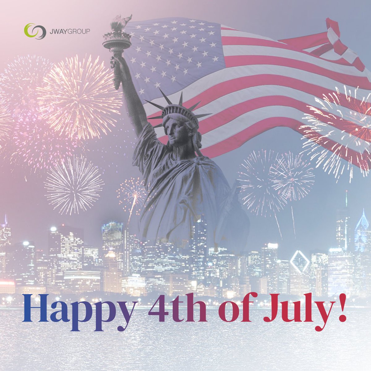 JWayGroupInc's tweet photo. If it involves fireworks, BBQ, and freedom — count us in! Happy Fourth of July to our sweet land of liberty, from JWay Group Family! https://t.co/TlAuqSCOiJ