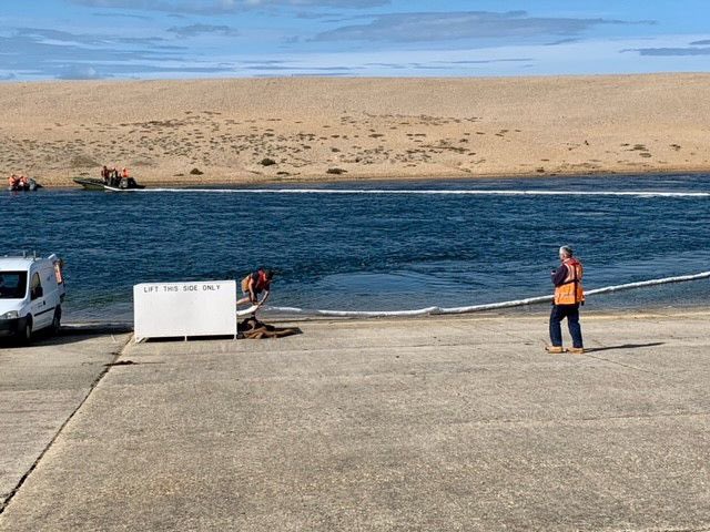 The WRTA Bridging Camp Landmarc Team conducting crucial spillage response training <a href="/landmarcNEWS/">Landmarc</a>