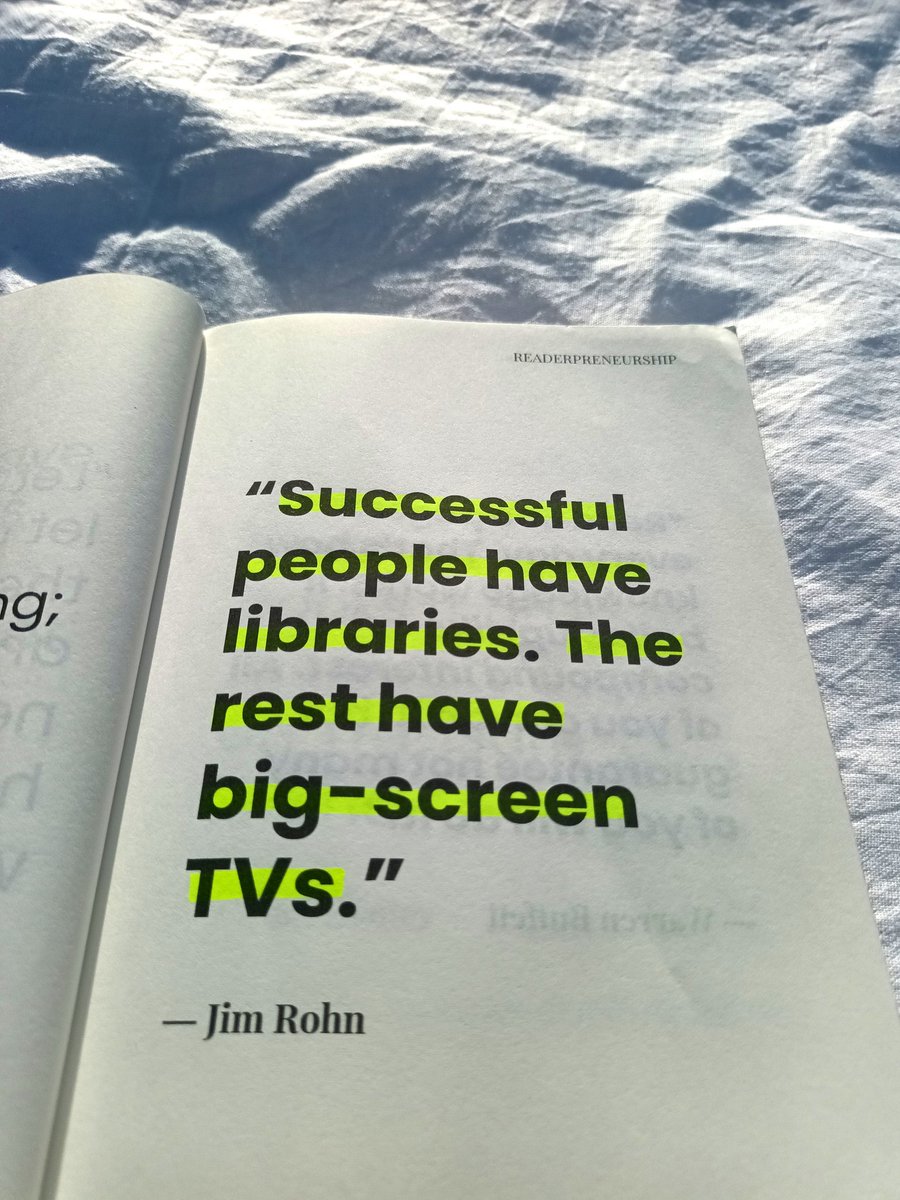 Successful people have libraries.