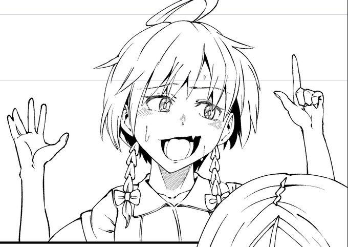 可愛い顔描けた 