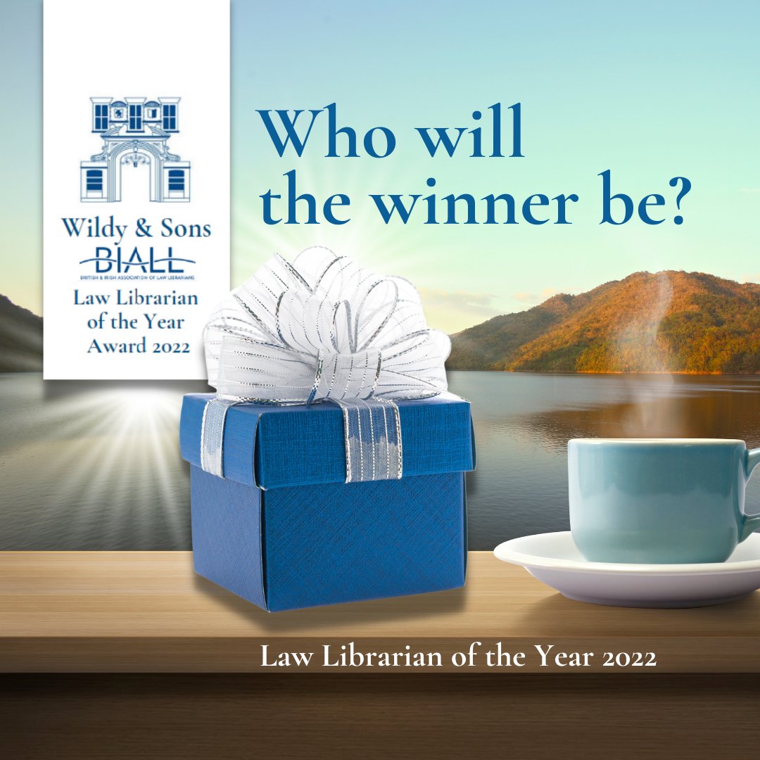 Wildys's tweet photo. Each year BIALL selects a member who has excelled and awards the Wildy Law Librarian of the year award. This year is no exception.
Can you guess who this year's winner might be?
#Librarianoftheyear #BIALL https://t.co/8etwK1LrSd