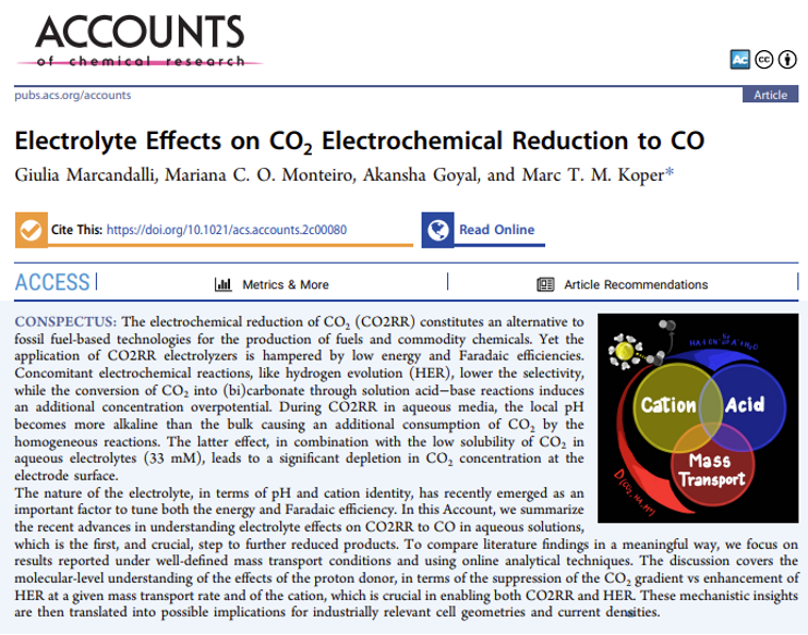 Mariana Monteiro (@mari_comonteiro) on Twitter photo Our #review is out!
In this Account, we summarize
the recent advances in understanding electrolyte effects on CO2 reduction to CO in aqueous solutions,
including the work we developed during our #PhD at <a href="/LeidenScienceEN/">LeidenScience ENG</a> and <a href="/CO2_papers/">CO2_papers</a> <a href="/ECat_papers/">Electrocatalysis Papers</a>.
pubs.acs.org/doi/10.1021/ac… Our #review is out!
In this Account, we summarize
the recent advances in understanding electrolyte effects on CO2 reduction to CO in aqueous solutions,
including the work we developed during our #PhD at <a href="/LeidenScienceEN/">LeidenScience ENG</a> and <a href="/CO2_papers/">CO2_papers</a> <a href="/ECat_papers/">Electrocatalysis Papers</a>.
pubs.acs.org/doi/10.1021/ac…