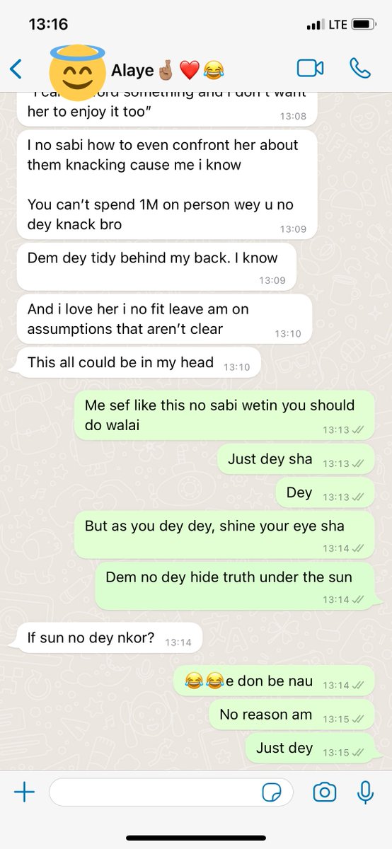 So yesterday was my guy’s babe’s birthday and her “best friend” gifted her an iPhone 13 and 600k. My guy doesn’t know how to feel about this/ feels “worthless”
.
.
(check thread)