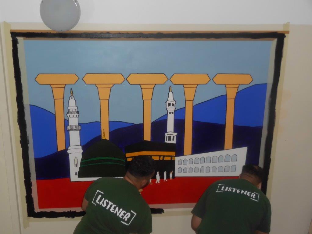 HMPYOIBedford's tweet photo. Thanks to @IrishinLuton, @TheHarpurTrust, @HanleyNoelette and @kmpw for the ongoing murals at HMP Bedford. We are becoming more inclusive day by day, and our prisoners feels the #inclusion. 
Here's our preparation for #EidAlAdha https://t.co/BS6ojCr8cv