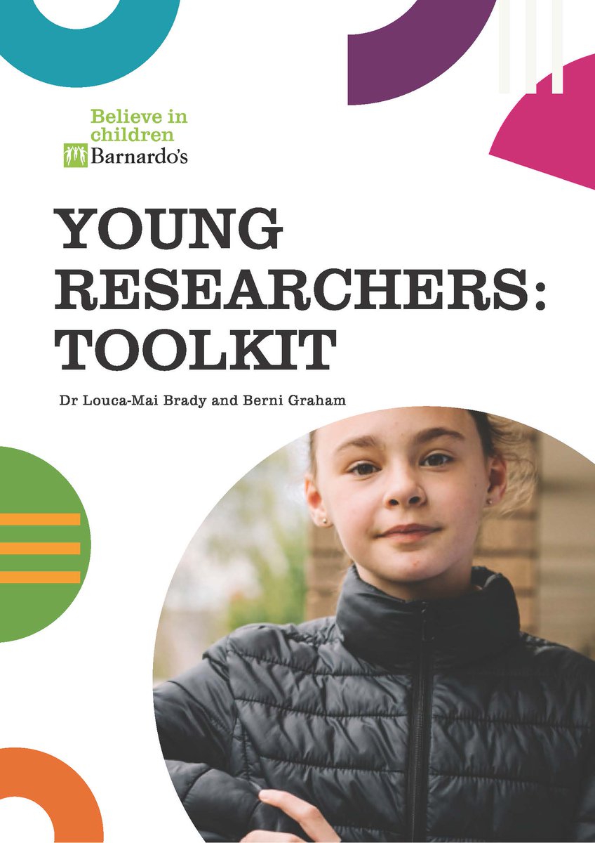 Guidelines & toolkit for training #YoungResearchers which Berni Graham & I developed for @barnardos @BarnardosVI are now finalised. 
#PeerResearch #InvolveYoungPeople 🧒📣📋
Let us know what you think!

Guidance: researchprofiles.herts.ac.uk/portal/en/publ…
Toolkit: researchprofiles.herts.ac.uk/portal/en/publ…