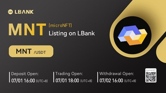 NFT_fiber's tweet photo. LBank Exchange, a global digital asset trading platform, has listed MicroNFT (MNT) on July 1, 2022. For all users of LBank Exchange, the MNT/USDT trading pair is now officially available for trading
#MicroNFT #NFTCommunity #NFTs #Metaverse https://t.co/a8A8Cf6OyP