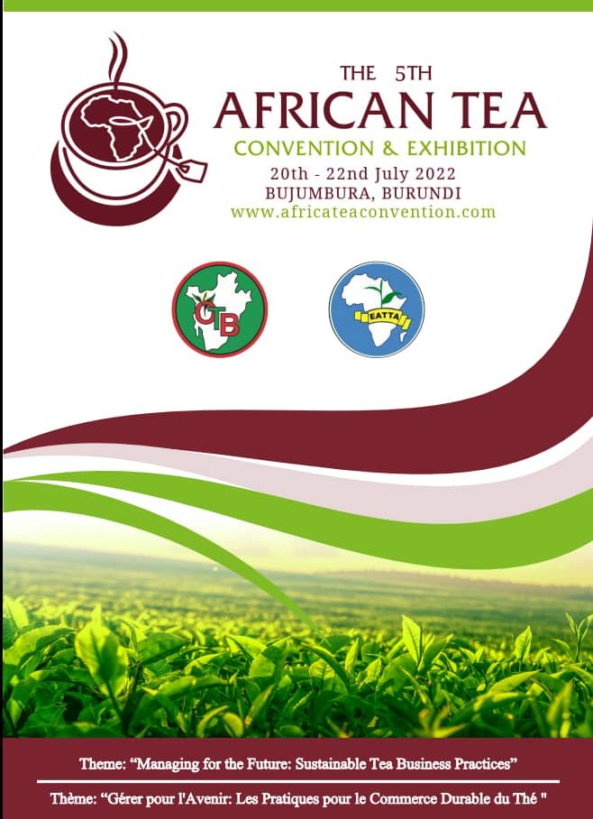 MagazineJimbere's tweet photo. ☕ Du 20 au 22/07/2022, 5è édition de la convention-exposition africaine de #thé qui aura lieu en @MairieBuja
🏨 Des experts, leaders et acteurs dans le secteur du thé seront réunis à l'@hotelclubdulac pour cette conférence organisée par l'#OTB et l'#EATTA
#Burundi https://t.co/HGcJH5IN7u