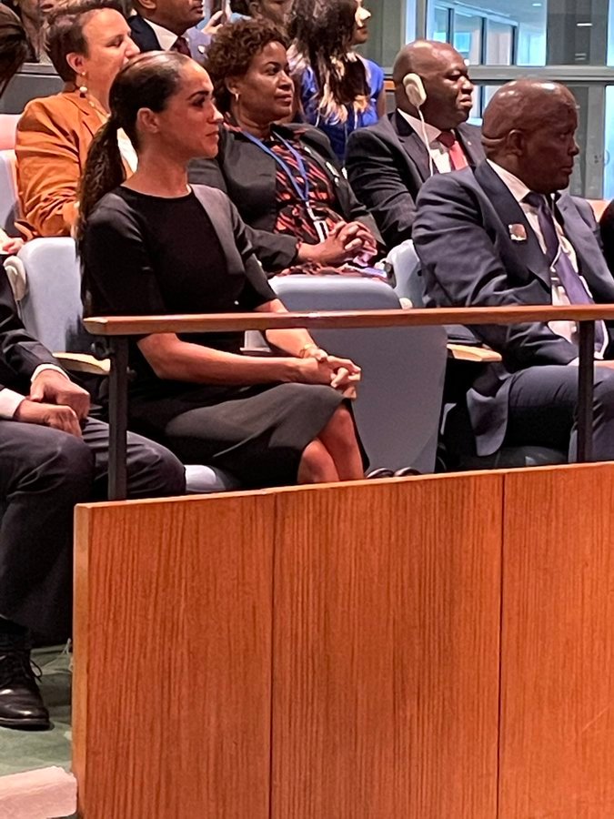 Monday, 18 July 2022. A good day. A very good day. We heard a very eloquent Prince. And we saw a very proud Princess.
#MandelaDay #MandelaDay2022 #PrinceHarryatUN #HarryandMeghan