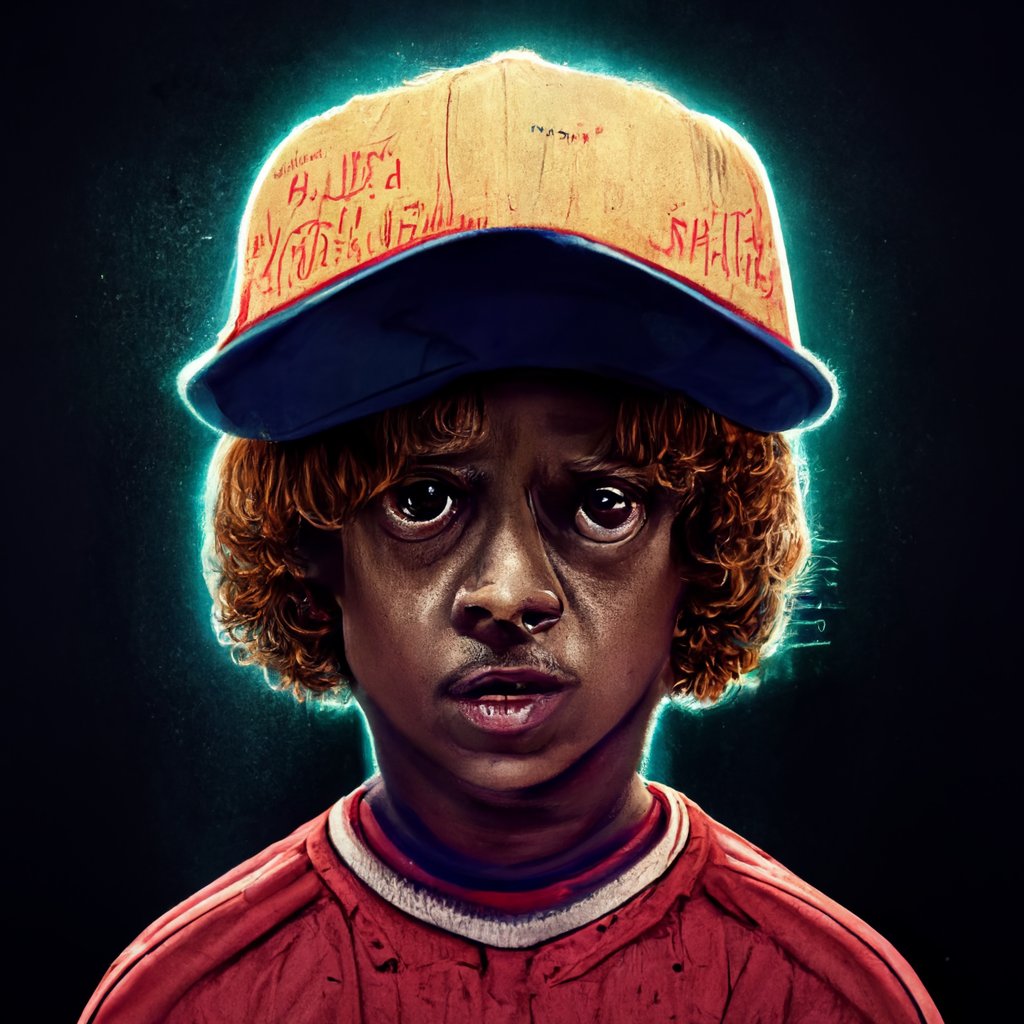flexinai's tweet photo. "Strange Gillie" Is Lord Vecna controlling Gillie, or did Gillie say no to walking through them NORE Doors? Is he his own King now? Only he knows for sure. Taking offers Link in Bio. #gilliedakid #gilliedaking #gillie #ai #StrangerThings #NFTs https://t.co/KIkjXJHdTK