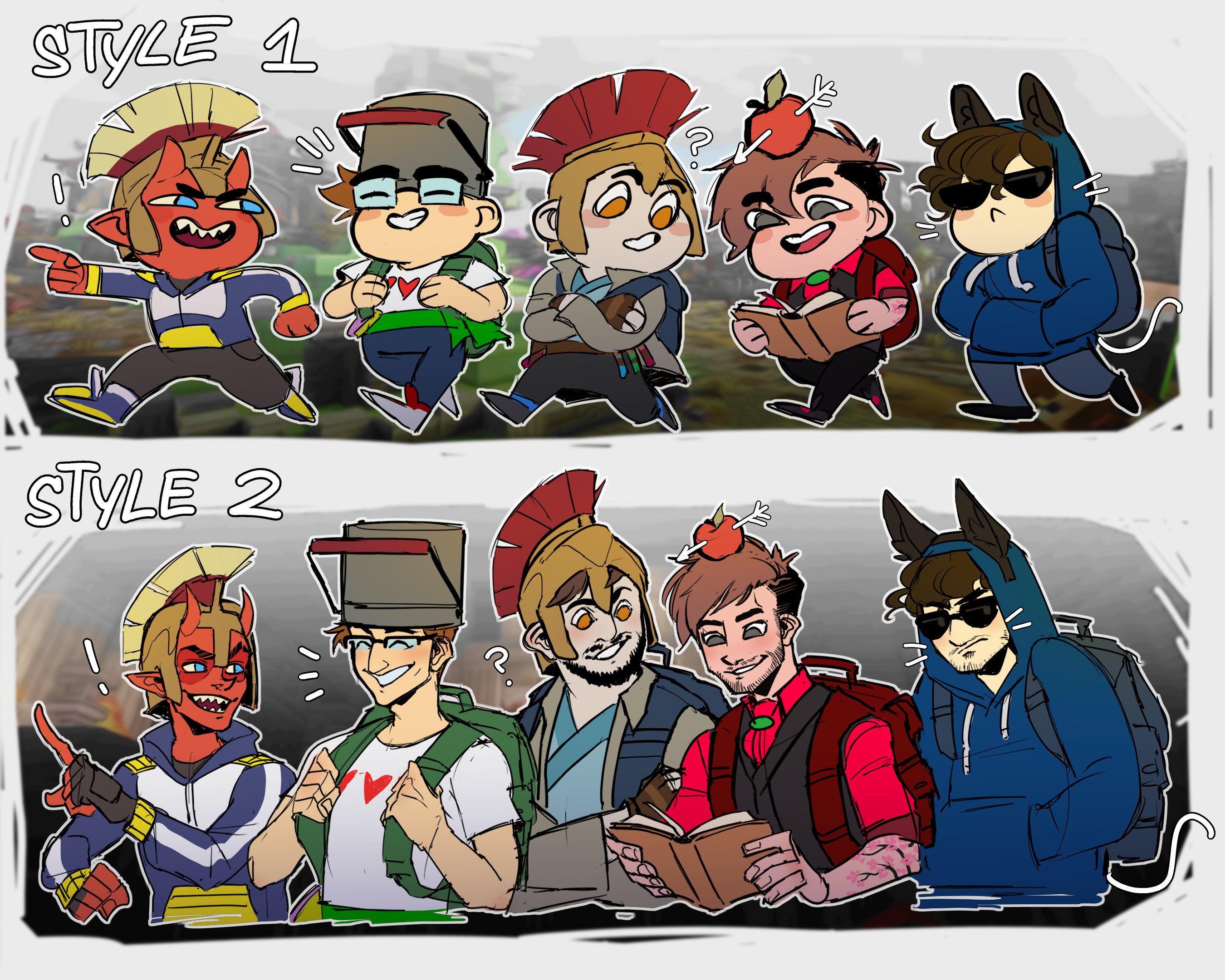 CryingWyvern on Twitter "HELP ME DECIDE! I'm torn in what style I