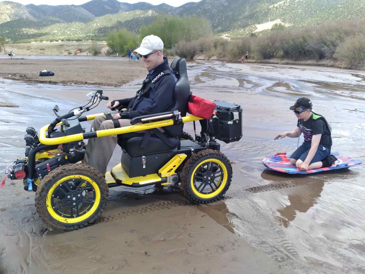 TerrainHopperUS's tweet photo. Participating...

#allterrainwheelchair #offroadwheelchair #adaptiveadventures #adaptiveequipment #adaptiverecreation #adaptivehiking #adaptivecamping #wheelchairlife #wheelchairhiking #beachwheelchair #customwheelchair #disability #disabilityawareness https://t.co/NuXBMNsQCJ