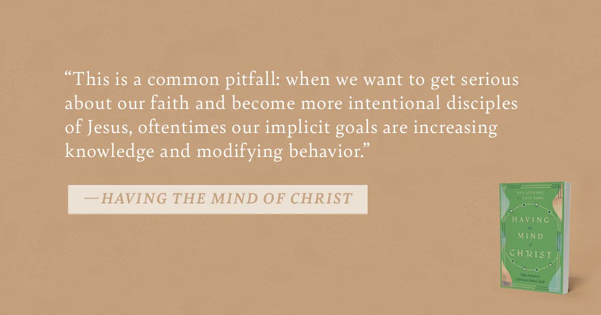formatio's tweet image. Sometimes it feels like transformation is impossible. We want to live in the freedom of Christ but are acutely aware of the gap between a transformed life and reality. #HavingtheMindofChrist tackles the issues of lasting life change. 

Get your copy today: buff.ly/3c9qGNo