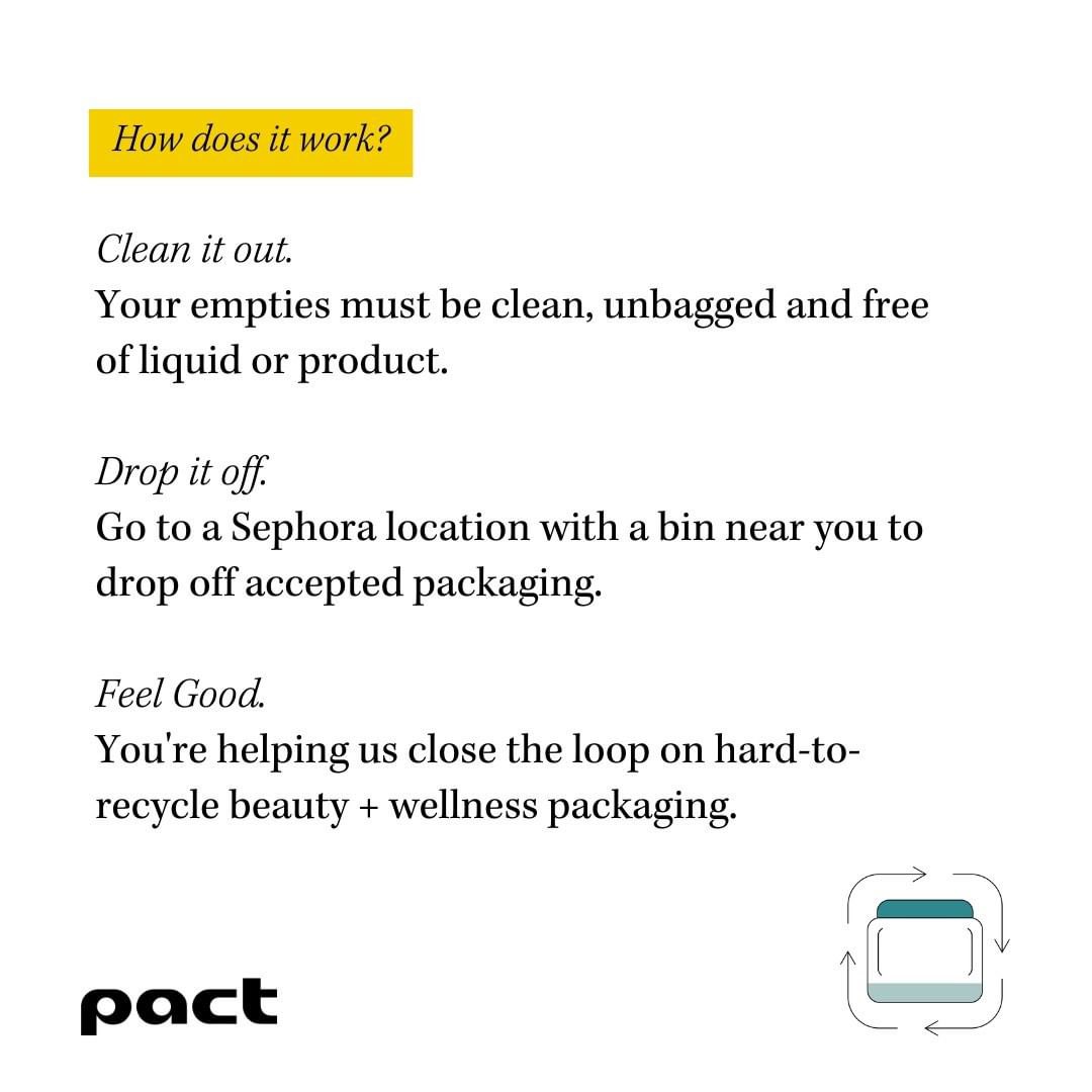 fentybeauty's tweet photo. Fenty Beauty is hyped that our empty products can now be taken back to 35 @Sephora stores for repurposing! ♻️ 

Find participating locations at https://t.co/qVu0gaIrQs 

#PactCollective #BeautyRePurposed https://t.co/CfXXqB0uIr
