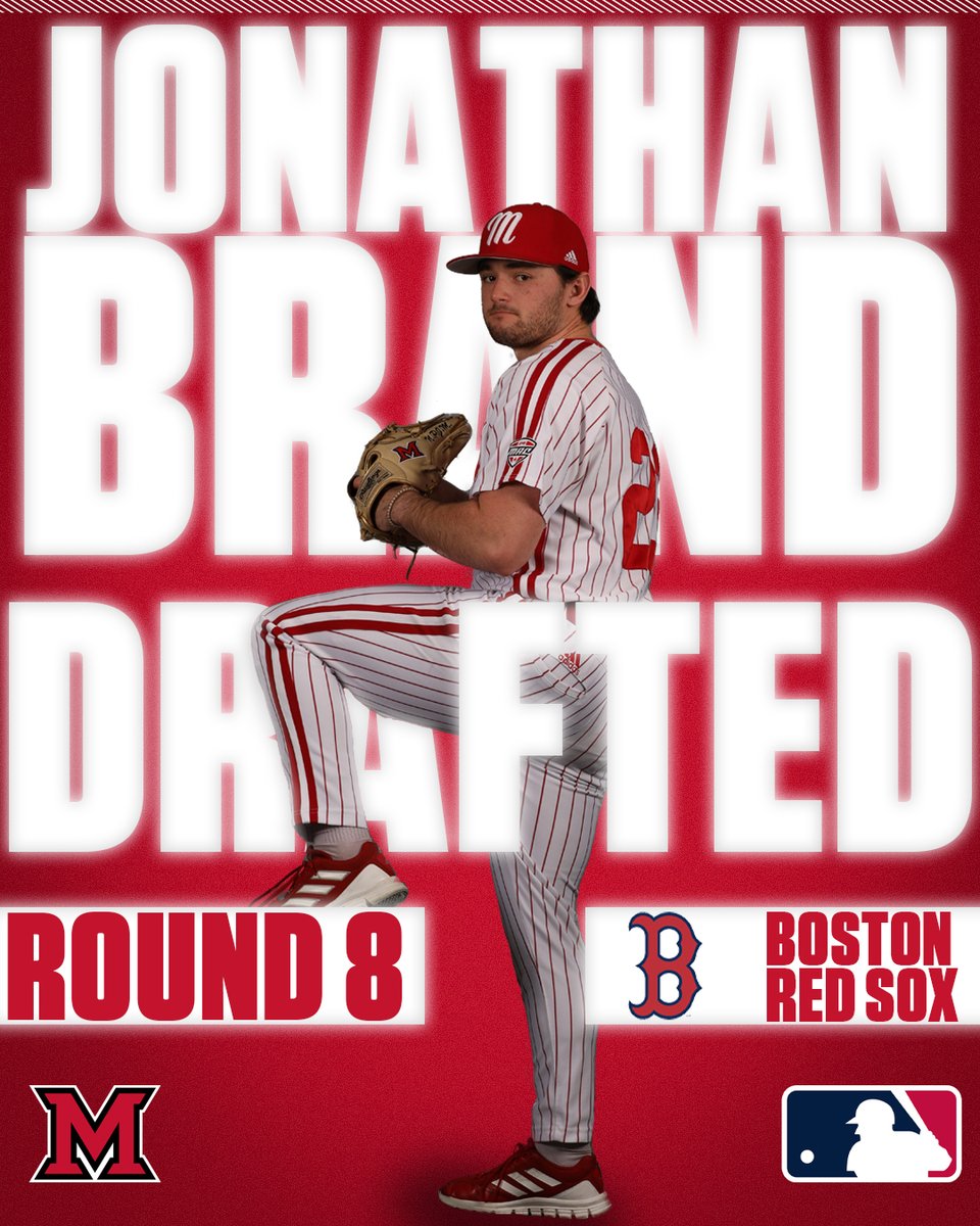 🚨Jonathan Brand has been SELECTED in the MLB Draft by the <a href="/RedSox/">Red Sox</a> 🚨

📕: bit.ly/3aOiu52

#RiseUpRedHawks  #LoveAndHonor