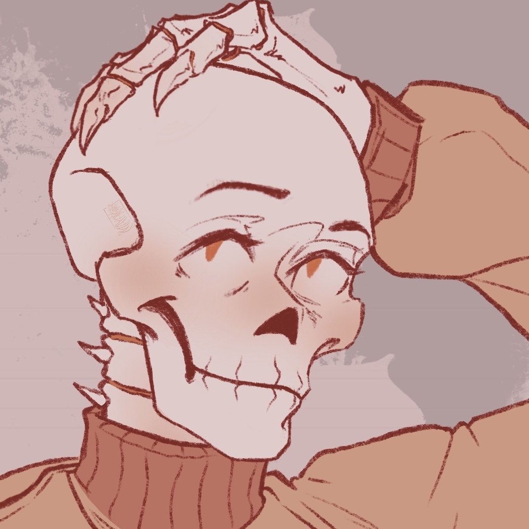 CreativePineap's tweet photo. Wanted to dress Pap up a bit and came up with this🧡 I'm going for a warm, comfy sort of vibe. It isn't done, this is just the flats, but I don't know when I'll have the time to finish it so I wanted to share what I have! 😂 #undertale #Papyrus #undertaleFanart #FANART https://t.co/BFJWs5y2Iv
