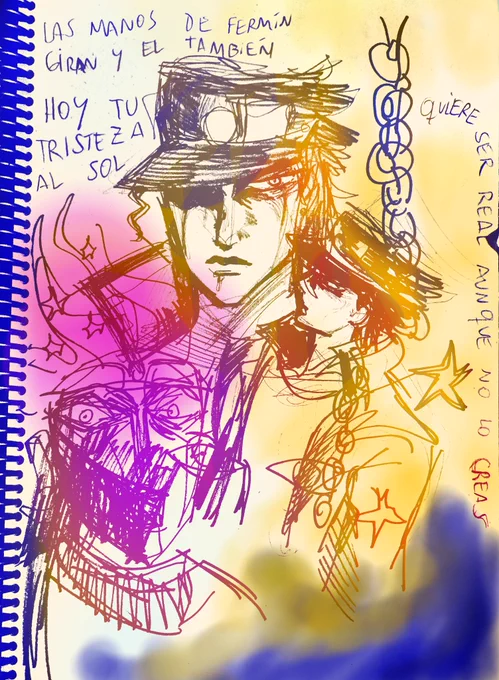 Hoy tu tristeza al sol
Quiere ser real
Aunque no lo creas
#jjba #jotarokujo 