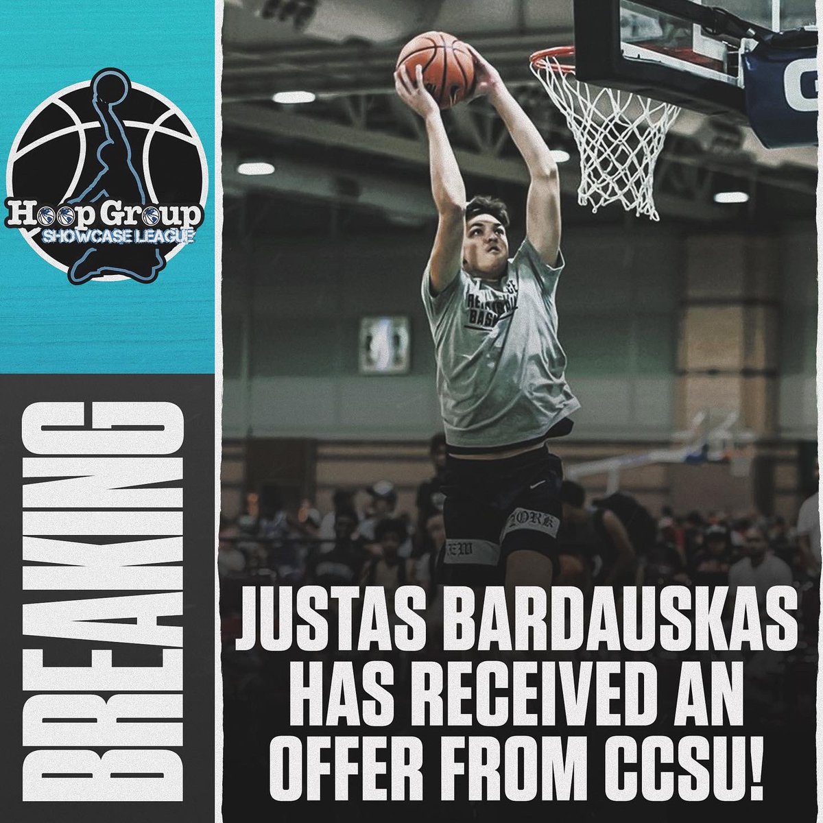 2023 Forward Justas Bardauskas (<a href="/bartka_12/">Justas Bardauskas</a>) of Rens United (<a href="/rensunited/">rensunited</a>) has received his first D1 offer from CCSU 🔥‼️

#HGSL | <a href="/rensunited/">rensunited</a>