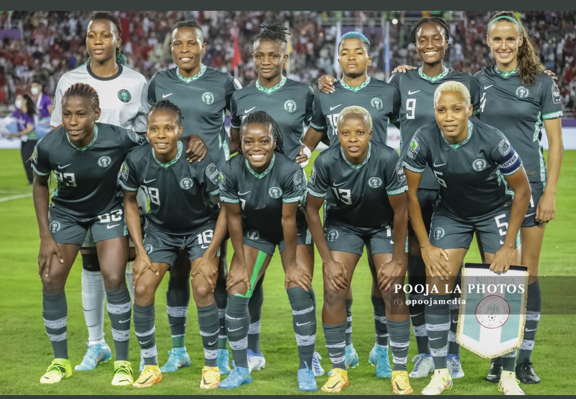 MimosaFawaz's tweet photo. Keep your heads high #TeamNigeria 

You were absolutely fantastic. Real warriors. Down to 9 women and you kept on fighting, taking it all the way to penalties.

Amazing fighting spirit, and what a future ahead. You made a nation proud. 👏🏾 #WAFCON2022 

📸 @PoojaMedia https://t.co/2MF3aAjDFc