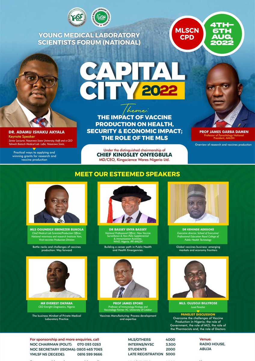 YmlsfNigeria's tweet photo. Do you know that the topic of our panel discussion for the 5th Annual @YmlsfNigeria National Summit is unique?

I am sure you don't want to miss out!

Check out our esteemed panelists💃🕺

Hurry and Register Now!!!

#YMLSFCapitalCity2020 https://t.co/vPFcQD3XBZ