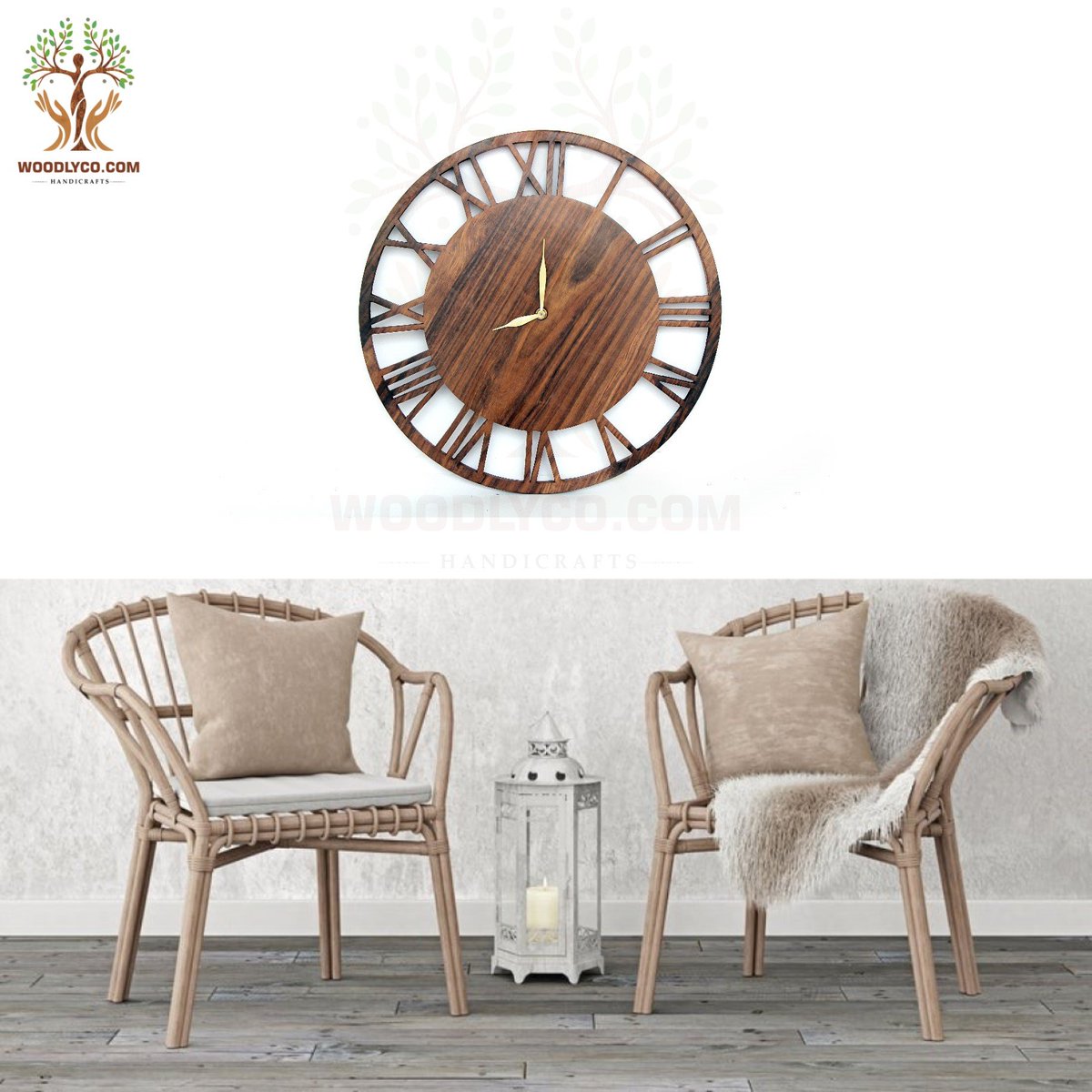 woodlyco_com's tweet photo. Wall Clock With Roman Numbers Made of Solid Rose Wood Rs.9,999  https://t.co/jXyXkp3Chv Woodly Co https://t.co/M1aNgCSARE