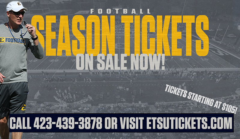 ETSU Athletics (@etsuathletics) on Twitter photo ๐ฆ๐ฒ๐ฎ๐๐ผ๐ป ๐ง๐ถ๐ฐ๐ธ๐ฒ๐๐ ๐ฆ๐๐ถ๐น๐น ๐๐๐ฎ๐ถ๐น๐ฎ๐ฏ๐น๐ฒ
As we move closer to the start of <a href="/ETSUFootball/">ETSU Football</a> season, make sure to secure your season tickets today!
Call the ETSU Ticket Office at 423-439-3878 or visit ETSUTickets.com!
#ETSUTough ๐ฆ๐ฒ๐ฎ๐๐ผ๐ป ๐ง๐ถ๐ฐ๐ธ๐ฒ๐๐ ๐ฆ๐๐ถ๐น๐น ๐๐๐ฎ๐ถ๐น๐ฎ๐ฏ๐น๐ฒ
As we move closer to the start of <a href="/ETSUFootball/">ETSU Football</a> season, make sure to secure your season tickets today!
Call the ETSU Ticket Office at 423-439-3878 or visit ETSUTickets.com!
#ETSUTough
